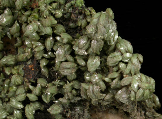 Mimetite from Driggith Open cut, West Fell, between Driggith and Old Sandbed Mines, Cumberland, England