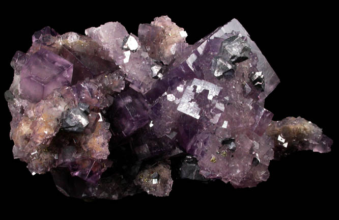 Fluorite with Galena from Blackdene Mine, Ireshopeburn, Weardale, County Durham, England