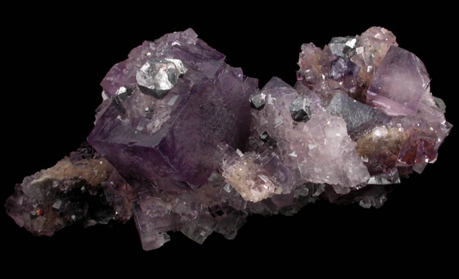 Fluorite with Galena from Blackdene Mine, Ireshopeburn, Weardale, County Durham, England