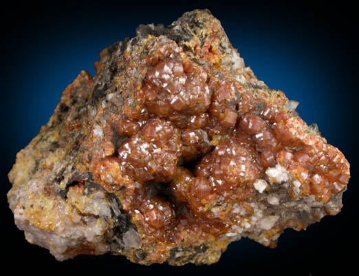 Mimetite var. Campylite from Drygill Mine, Caldbeck Fells, Cumberland, England