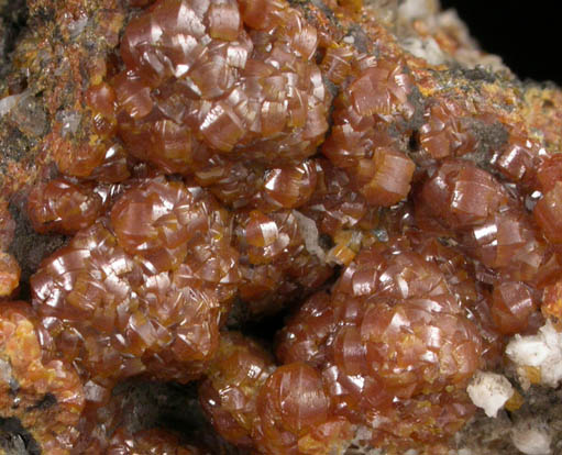 Mimetite var. Campylite from Drygill Mine, Caldbeck Fells, Cumberland, England