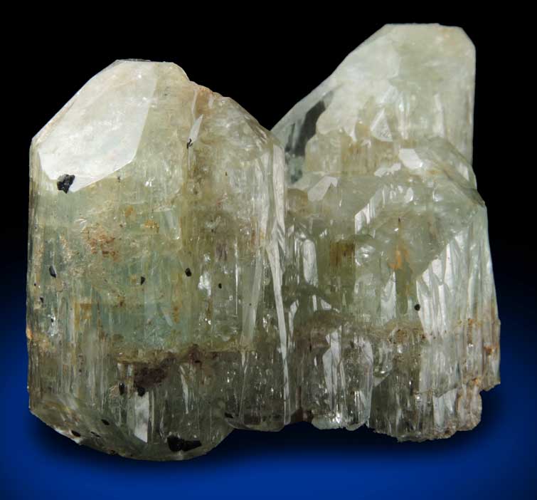 Topaz (unusual doubly-terminated parallel formation) from Klein Spitzkoppe, 56 km WNW of Usakos, Erongo region, Namibia