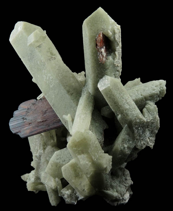 Brookite on Quartz with Chlorite from Kharan Mountain, Baluchistan, Pakistan