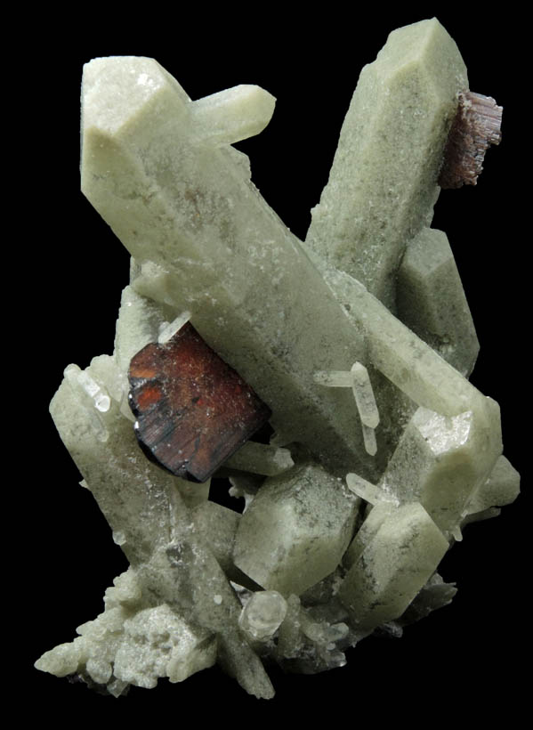 Brookite on Quartz with Chlorite from Kharan Mountain, Baluchistan, Pakistan