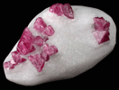 Spinel in Marble (Spinel-law Twins) from Sungate Mine, An Phu, Luc Yen, Yen Bai Province, Vietnam