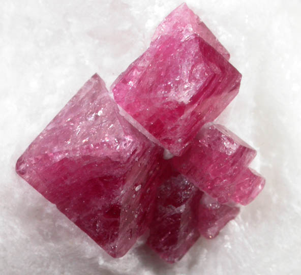 Spinel in Marble (Spinel-law Twins) from Sungate Mine, An Phu, Luc Yen, Yen Bai Province, Vietnam