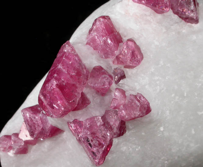 Spinel in Marble (Spinel-law Twins) from Sungate Mine, An Phu, Luc Yen, Yen Bai Province, Vietnam