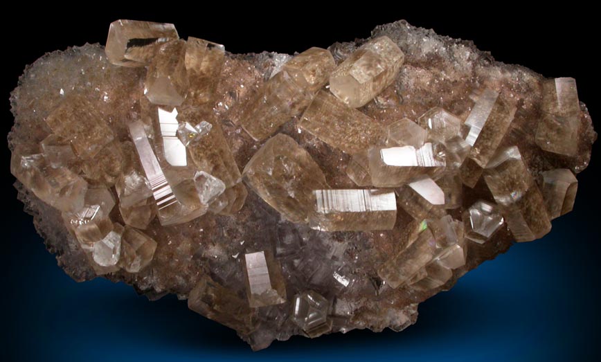 Calcite on Fluorite from Hubei Province, China