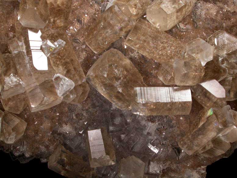 Calcite on Fluorite from Hubei Province, China