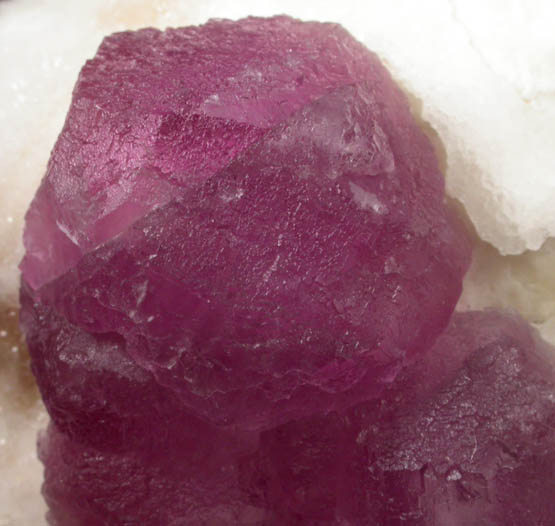 Fluorite on Quartz from Shangbao Mine, Leiyang, Hunan, China