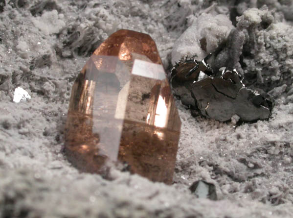 Topaz with Bixbyite and Hematite from Topaz Mountain, Thomas Range, Juab County, Utah