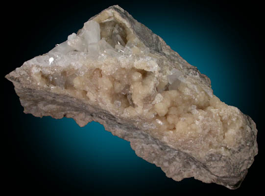 Celestine and Stronianite from 20 Mule Team Borax Mine, San Bernadino County, California