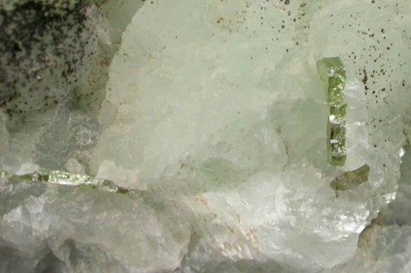 Prehnite from Silliman Quarry, Woodbury, Litchfield County, Connecticut