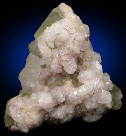 Chabazite and Calcite over Datolite from Great Notch, Passaic County, New Jersey