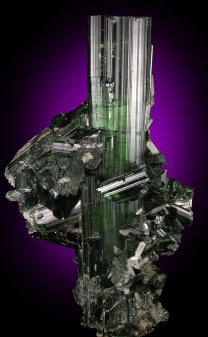 Elbaite Tourmaline with Quartz from Minas Gerais, Brazil