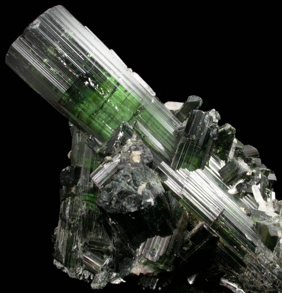 Elbaite Tourmaline with Quartz from Minas Gerais, Brazil