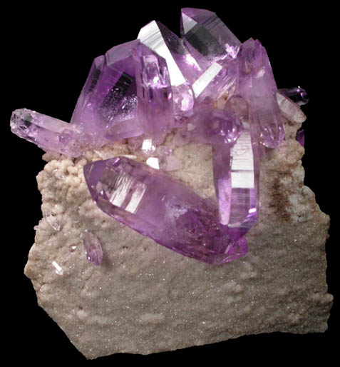 Quartz var. Amethyst Quartz from Piedra Parada, near Las Vigas, Tatatila, Veracruz, Mexico