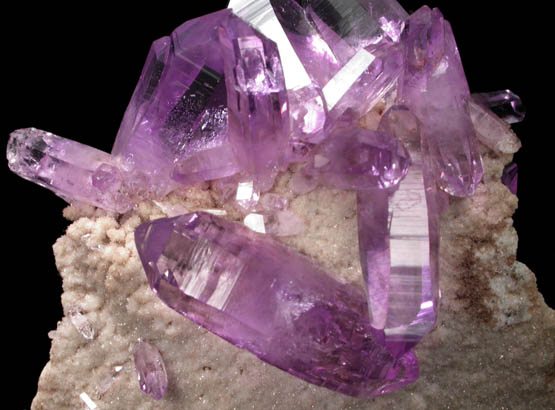 Quartz var. Amethyst Quartz from Piedra Parada, near Las Vigas, Tatatila, Veracruz, Mexico