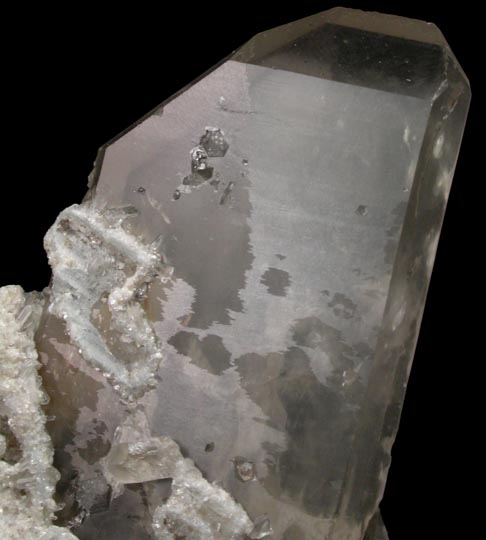 Quartz (Dauphin-law twinned) with epimorphic casts from Mount Mica Quarry, Paris, Oxford County, Maine