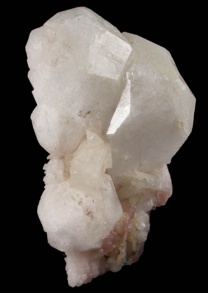 Analcime on Serandite with Natrolite from Poudrette Quarry, Mont Saint-Hilaire, Québec, Canada