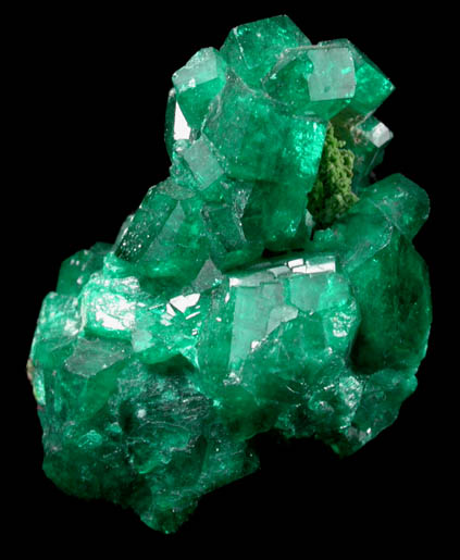 Dioptase with Duftite from Tsumeb Mine, Otavi-Bergland District, Oshikoto, Namibia (Type Locality for Duftite)