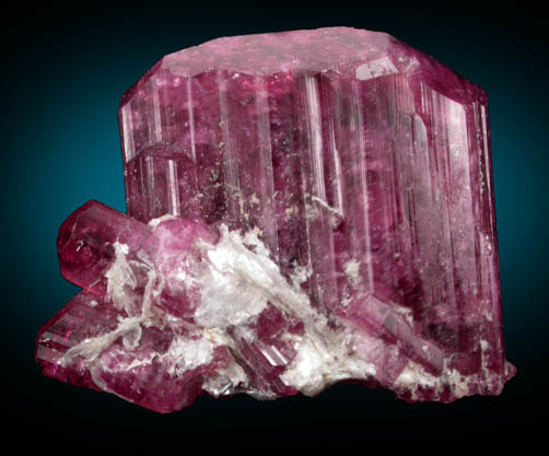 Elbaite var. Rubellite Tourmaline from Mokhovaya Pegmatite, Malkhan District, Chitinskaya Oblast', Transbaikalia, Russia