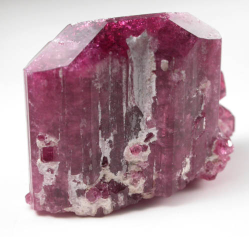 Elbaite var. Rubellite Tourmaline from Mokhovaya Pegmatite, Malkhan District, Chitinskaya Oblast', Transbaikalia, Russia