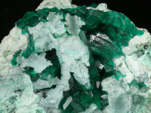 Dioptase and Plancheite from Omaue, Kaokoveld, Kunene Region, Namibia