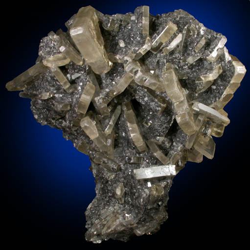 Barite with Calcite from Meikle Mine, Goldstrike Pocket, Ramp 4480, Elko County, Nevada