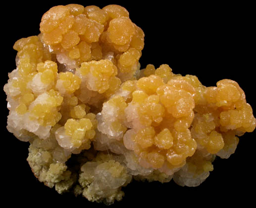 Mimetite with Calcite from San Pedro Corralitos, Casas Grandes, Chihuahua, Mexico