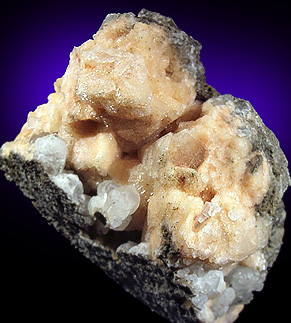 Gmelinite with Calcite from Upper New Street Quarry, Paterson, Passaic County, New Jersey