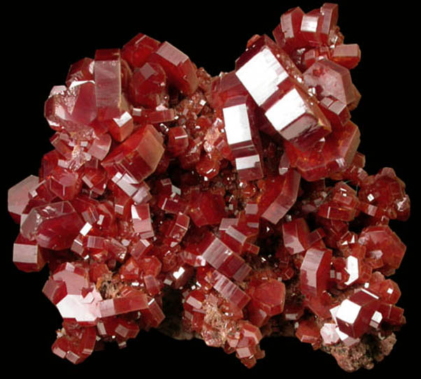 Vanadinite from Acif Mine, Mibladen, Haute Moulouya Basin, Zeida-Aouli-Mibladen belt, Midelt Province, Morocco