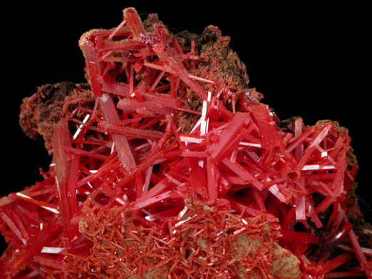 Crocoite from Adelaide Mine, Dundas, Tasmania, Australia