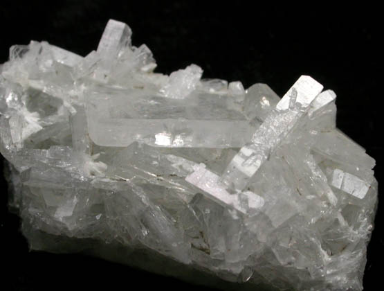 Hydroxyapophyllite-(K) (formerly apophyllite-(KOH)) with Laumontite from Fairfax Quarry, 6.4 km west of Centreville, Fairfax County, Virginia