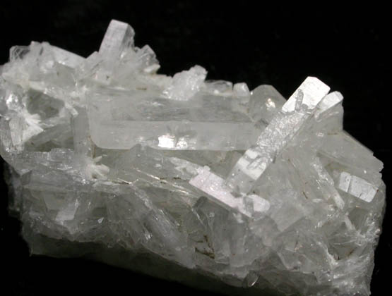 Hydroxyapophyllite-(K) (formerly apophyllite-(KOH)) with Laumontite from Fairfax Quarry, 6.4 km west of Centreville, Fairfax County, Virginia