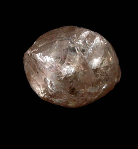 Diamond (1.05 carat brown complex crystal) from Northern Cape Province, South Africa