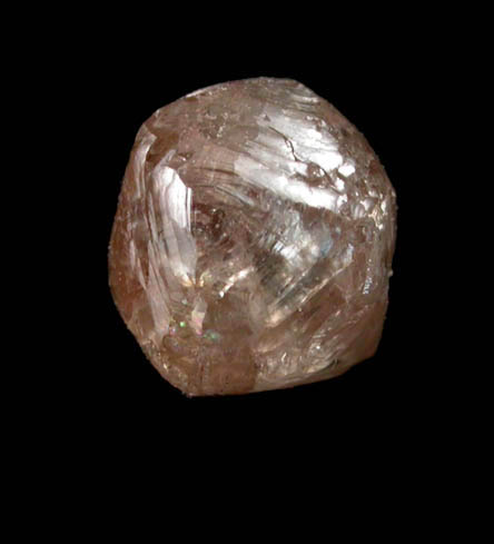 Diamond (1.05 carat brown complex crystal) from Northern Cape Province, South Africa