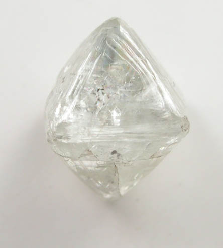 Diamond (2.28 carat pale greenish-gray octahedral crystal) from Northern Cape Province, South Africa