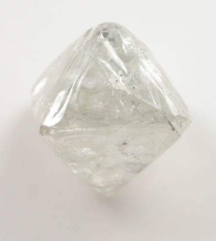 Diamond (2.28 carat pale greenish-gray octahedral crystal) from Northern Cape Province, South Africa