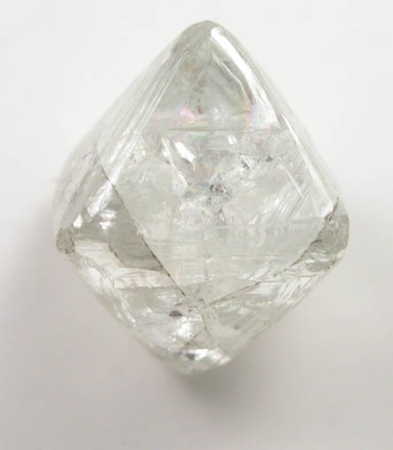 Diamond (2.28 carat pale greenish-gray octahedral crystal) from Northern Cape Province, South Africa