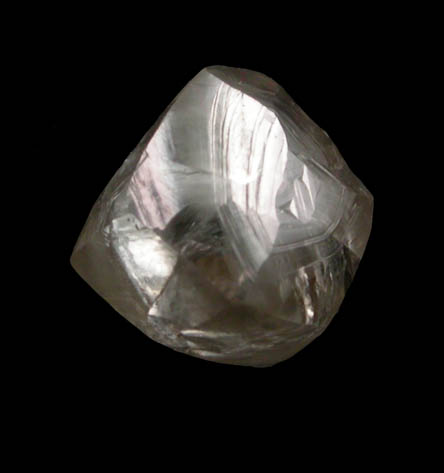 Diamond (1.10 carat brown complex crystal) from Northern Cape Province, South Africa