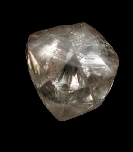 Diamond (1.10 carat brown complex crystal) from Northern Cape Province, South Africa