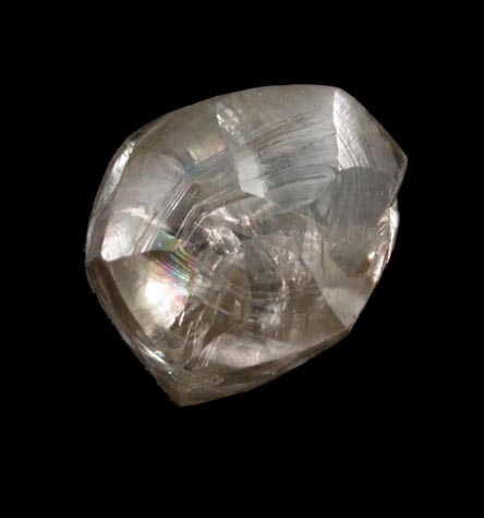 Diamond (1.10 carat brown complex crystal) from Northern Cape Province, South Africa