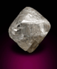 Diamond (1.62 carat gray octahedral crystal) from Northern Cape Province, South Africa