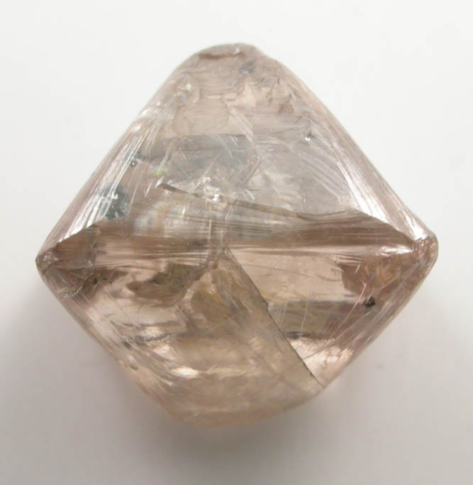 Diamond (3.46 carat brown octahedral crystal) from Northern Cape Province, South Africa