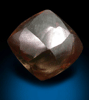 Diamond (4.10 carat brown dodecahedral crystal) from Damtshaa Mine, near Orapa, Botswana