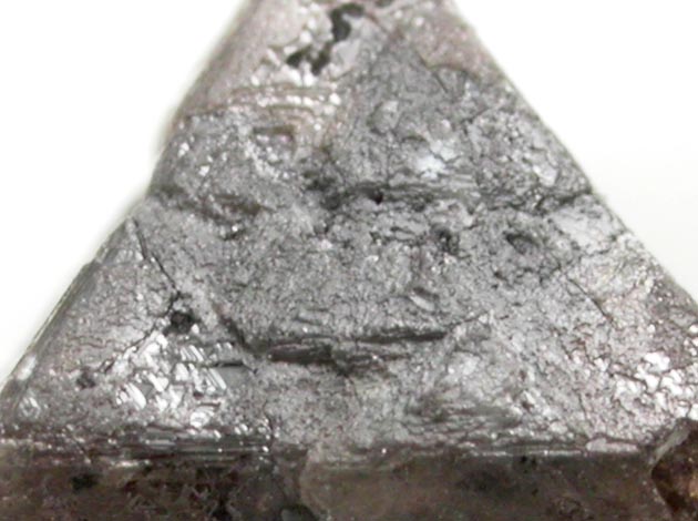 Diamond (2.07 carat translucent black octahedral crystal with etched faces) from Zimbabwe
