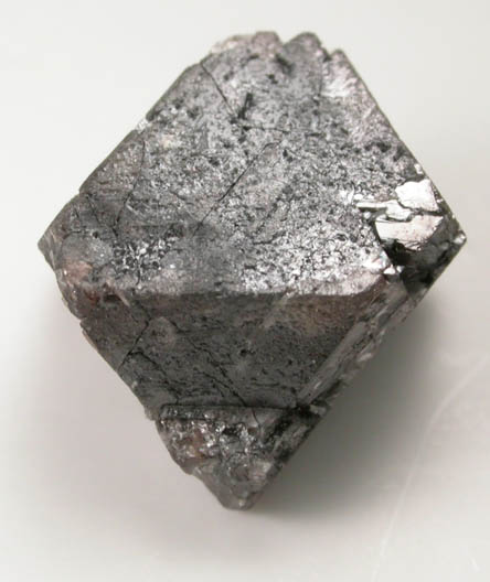 Diamond (3.59 carat translucent black octahedral crystal with etched faces) from Zimbabwe