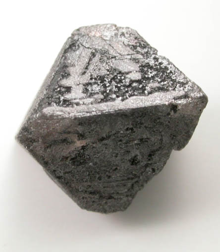 Diamond (2.31 carat translucent black octahedral crystal with etched faces) from Zimbabwe