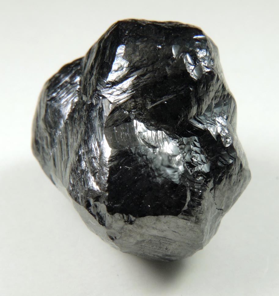 Diamond 24.47 carat translucent black crystal cluster from South Africa